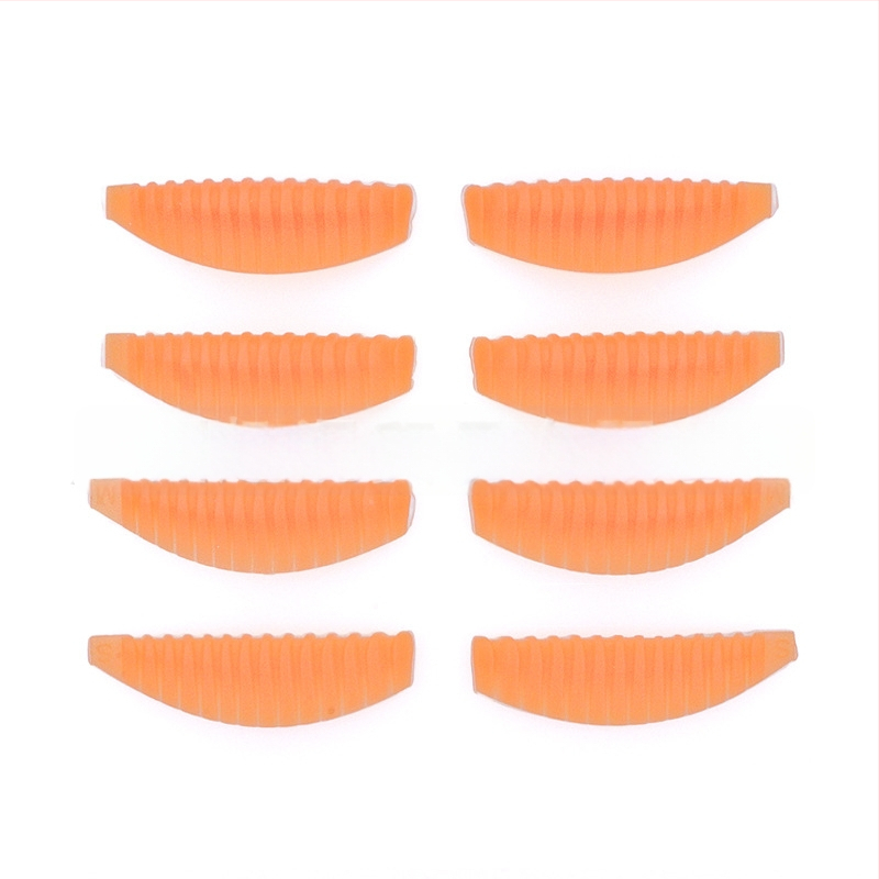 Funmix Blakstienų garinimo komplektas, 4 minkšti silikono tarpikliai su vertikaliu raštu, 3D blakstienų pratęsimo įrankis