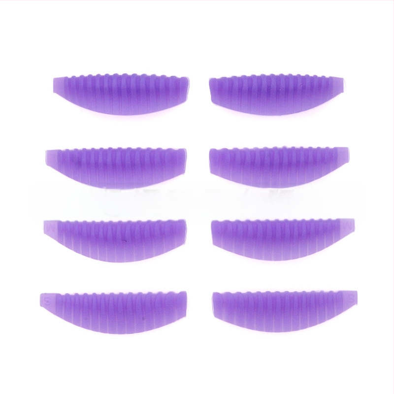 Funmix Blakstienų garinimo komplektas, 4 minkšti silikono tarpikliai su vertikaliu raštu, 3D blakstienų pratęsimo įrankis