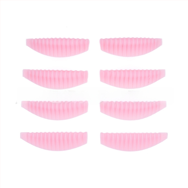 Funmix Blakstienų garinimo komplektas, 4 minkšti silikono tarpikliai su vertikaliu raštu, 3D blakstienų pratęsimo įrankis