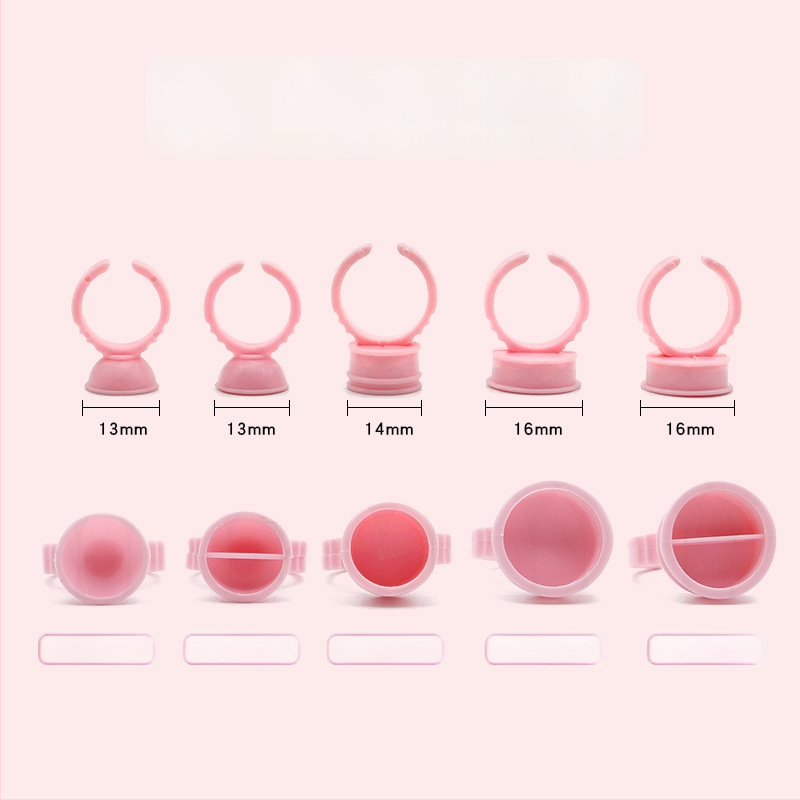 Tatuiruočių pigmentų puodelio žiedas – antakių įrašų ir lūpų tatuiravimui; tatuiruočių įrankiai ir reikmenys; blakstienų klijų padėklas; universalus naudojimas; grynas turinys apie 50–70 g