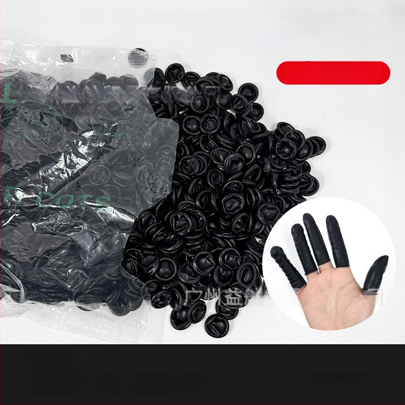 Vienkartiniai pirštų dangteliai manikiūrui (nešliduojantys, antistatininiai, iš gumos)