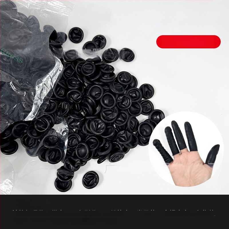 Vienkartiniai pirštų dangteliai manikiūrui (nešliduojantys, antistatininiai, iš gumos)