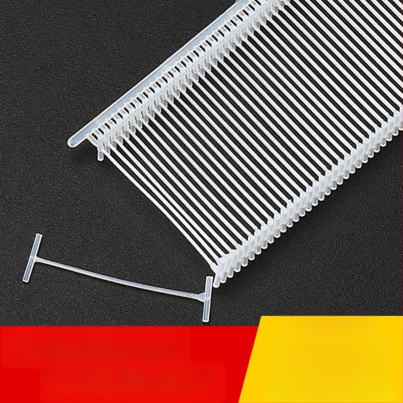 Nailono etikečių adata etikečių pistolei, I-formos plona plastikinė adata; 10 000 vienetų; Medžiaga: perdirbtas PP; Taikymas: kelnytės, kojinės, megztiniai, apatiniai drabužiai, užuolaidos, apranga, liemenėlių nugaros sagtis