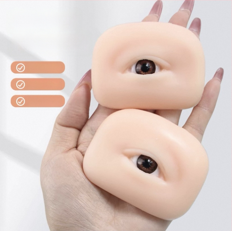 5D silikono akių ir antakių treniravimo modulis tatuiravimui - minkštas silikonas, 3D akių ir antakių simuliacija, pradedantiesiems
