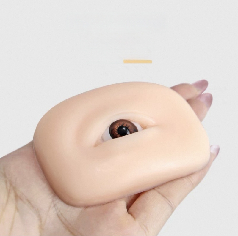 5D silikono akių ir antakių treniravimo modulis tatuiravimui - minkštas silikonas, 3D akių ir antakių simuliacija, pradedantiesiems