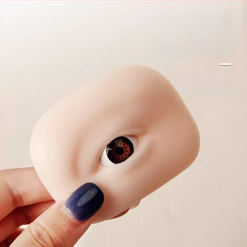 5D silikono akių ir antakių treniravimo modulis tatuiravimui - minkštas silikonas, 3D akių ir antakių simuliacija, pradedantiesiems