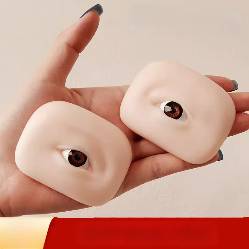5D silikono akių ir antakių treniravimo modulis tatuiravimui - minkštas silikonas, 3D akių ir antakių simuliacija, pradedantiesiems