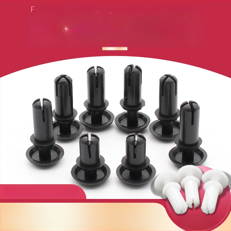 R tipo nailon kniedė su plastiniu išplėtimu ir plastine sagtimi; Medžiaga: Nailonas PA-66; Standartas: Nacionalinis standartas; Skylės tipas: kniedės