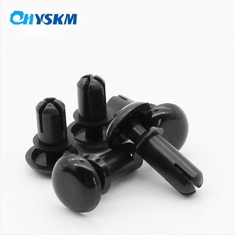 R tipo nailon kniedė su plastiniu išplėtimu ir plastine sagtimi; Medžiaga: Nailonas PA-66; Standartas: Nacionalinis standartas; Skylės tipas: kniedės