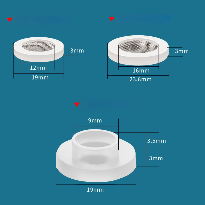 Sandarinimo žiedas vandens įvado ir dušo žarnos prijungimui — silikoninis ir nitrilinis gumos sandariklis, Water in Heaven, šiuolaikinis minimalistinis stilius