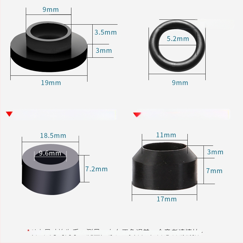 Sandarinimo žiedas vandens įvado ir dušo žarnos prijungimui — silikoninis ir nitrilinis gumos sandariklis, Water in Heaven, šiuolaikinis minimalistinis stilius