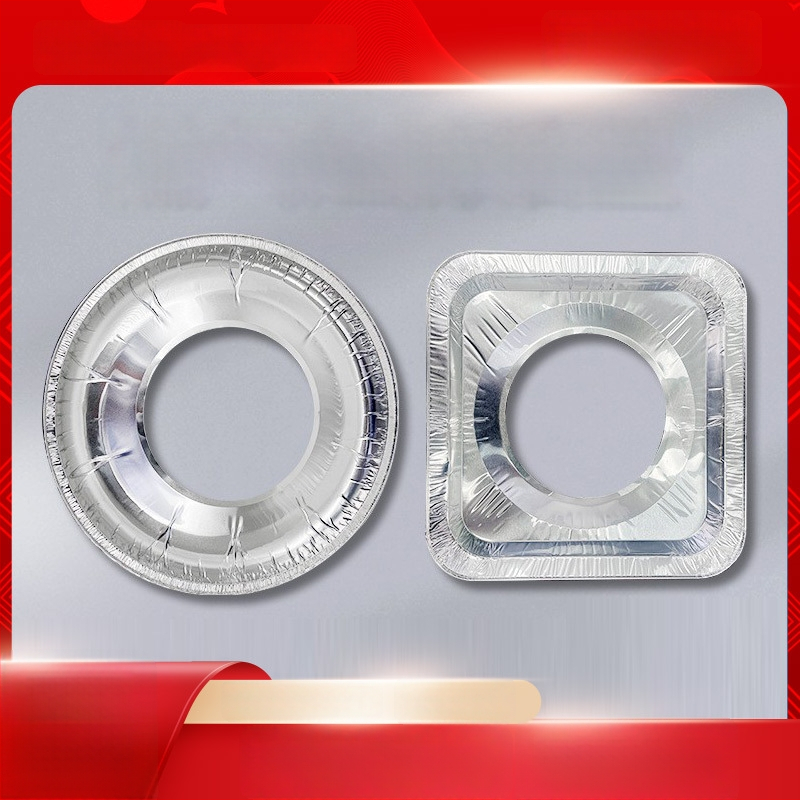 Dujinės viryklės aliuminio folijos kilimėlis, apsauginis, apvalus, 50 mikronų, viryklės kilimėlis, Dongsheng