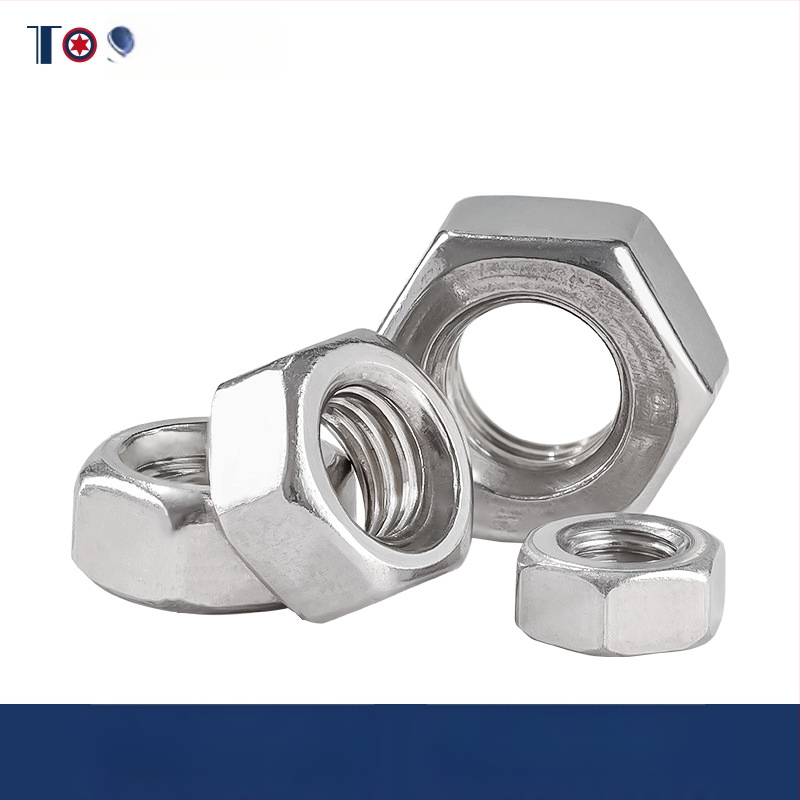 Šešiakampių veržlių rinkinys dėžutėje, 405 vnt, 304 nerūdijantis plienas, DIN 934, A2-70