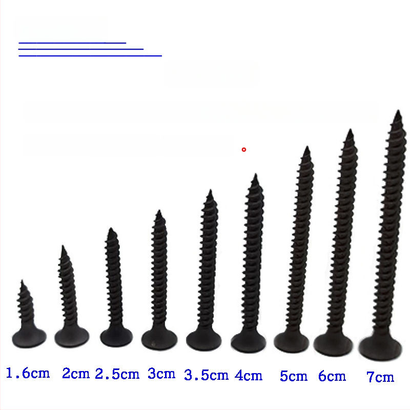 Snowteng pašurbjošas skrūves ģipsja plāksnei, iegriezta galva, fosfātēts pārklājums, 1022 oglekļa tērauds, GB14210