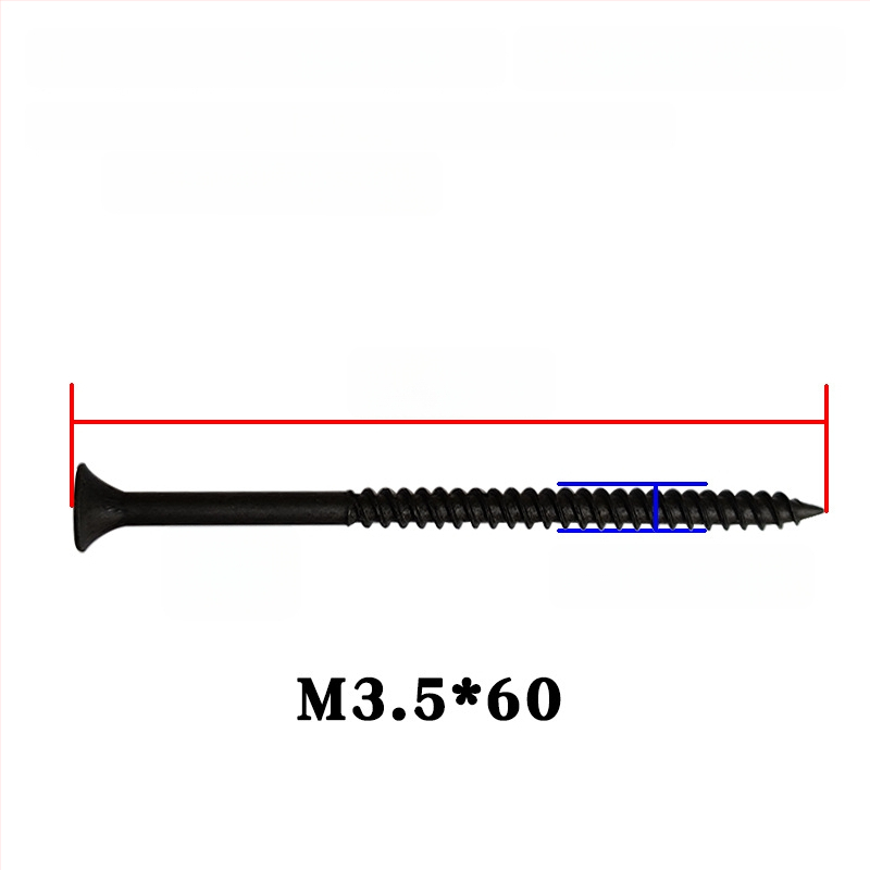 Snowteng pašurbjošas skrūves ģipsja plāksnei, iegriezta galva, fosfātēts pārklājums, 1022 oglekļa tērauds, GB14210