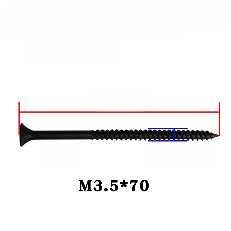 Snowteng pašurbjošas skrūves ģipsja plāksnei, iegriezta galva, fosfātēts pārklājums, 1022 oglekļa tērauds, GB14210