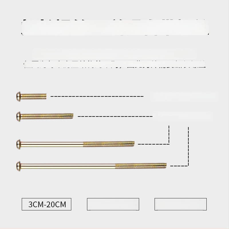 Slēdža paneļa skrūves – apaļās galvas, M4 vītne, GB/GB-T standarts