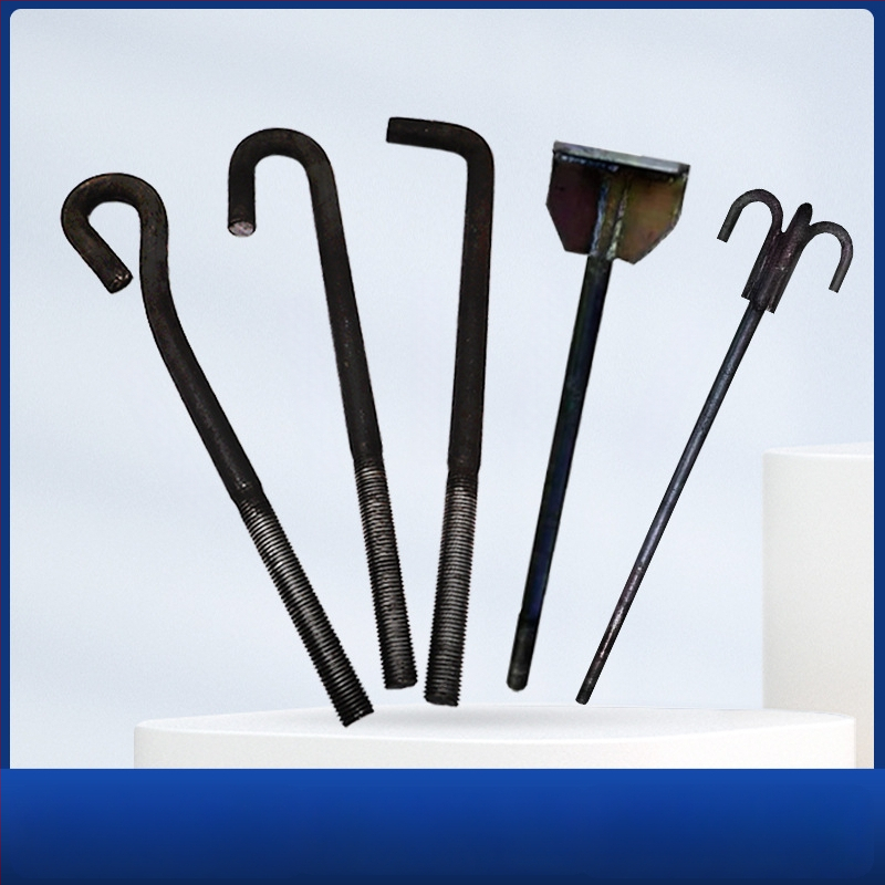 Ankurpoldid teraskonstruktsioonidele – sisseehitatud komponendid, GB799, süsinikterasest Q235, pinnatöötlus: tõeline värv