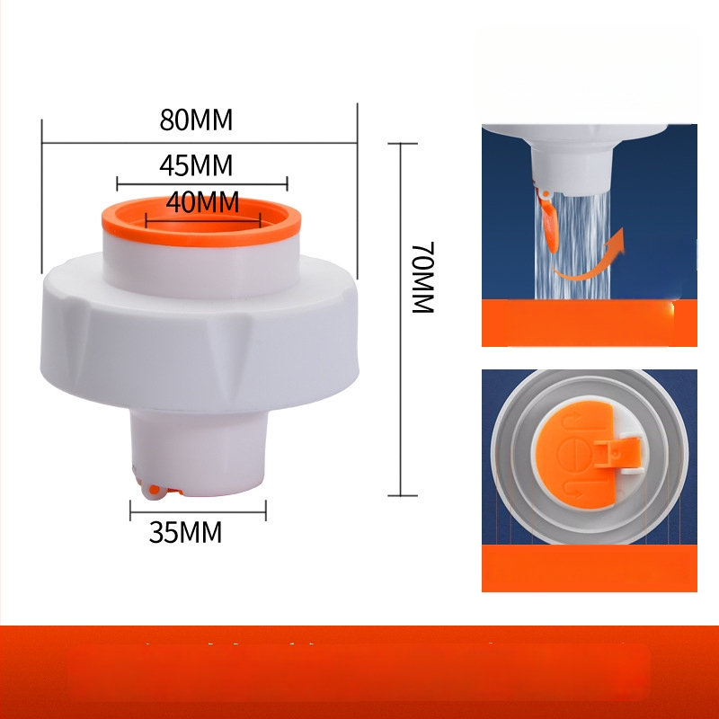 Vamzdžio kvapų užraktas – sandarinimo žiedas grindų nuvedimui ir virtuvės plautuvei, atgalinio srovės vožtuvas, ABS, Mi Xiaoxiao