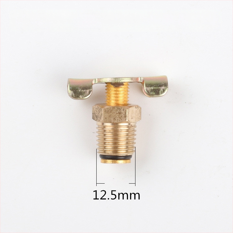 Be alyvos tylus oro kompresoriaus išleidimo srieginis vožtuvas — varinis korpusas, rankinis valdymas, vienpuses srautas, leptir vožtuvas, greitas išleidimo vožtuvas