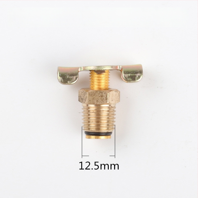 Be alyvos tylus oro kompresoriaus išleidimo srieginis vožtuvas — varinis korpusas, rankinis valdymas, vienpuses srautas, leptir vožtuvas, greitas išleidimo vožtuvas