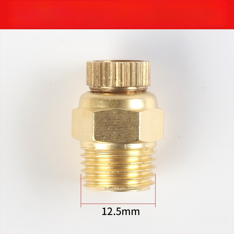 Be alyvos tylus oro kompresoriaus išleidimo srieginis vožtuvas — varinis korpusas, rankinis valdymas, vienpuses srautas, leptir vožtuvas, greitas išleidimo vožtuvas