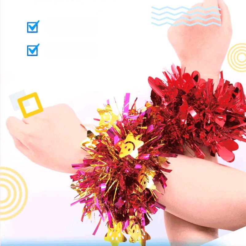 Longxin blizganti riešo apyrankė su gėle atidarymo ceremonijai