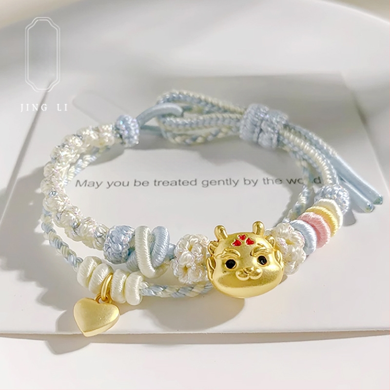 DIY rokassprādze no auklas, stilā interneta zvaigzne, universāla; roku adīšana; izcelsme: Lianyungang