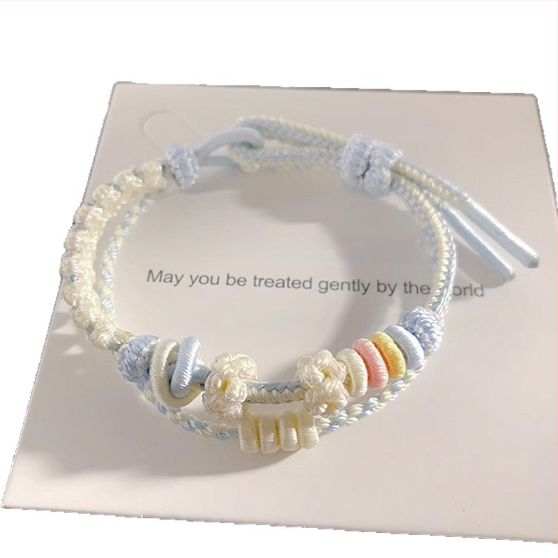 DIY rokassprādze no auklas, stilā interneta zvaigzne, universāla; roku adīšana; izcelsme: Lianyungang