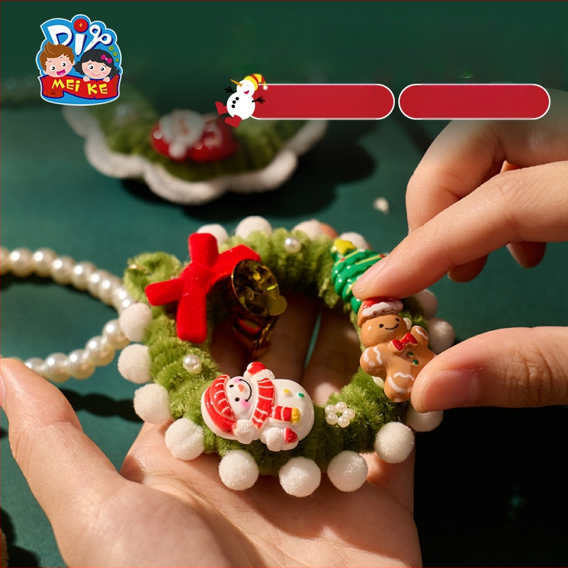 DIY Jõuluvainagi komplekt — Bränd MEI KE; Materjal: Twist stick; Stiil: Moodne ja minimalistlik; Käsitööna valmistatud