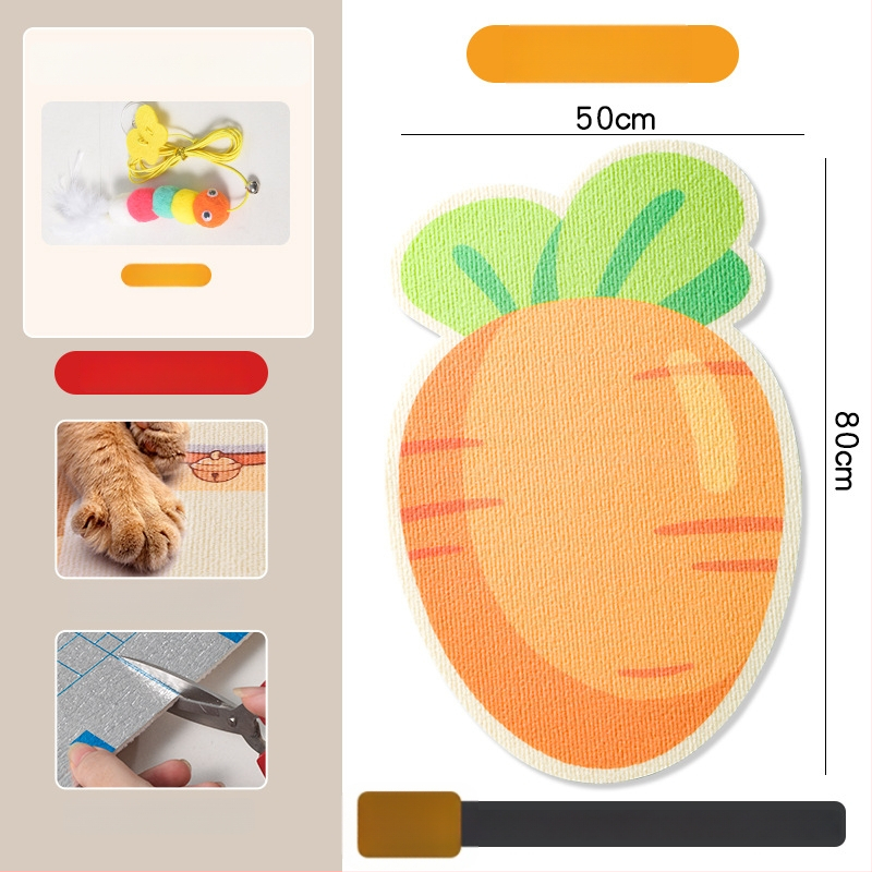 Katės įbrėžimų plokštė iš PVC, vertikalus sieninis tvirtinimas, galima pjaustyti, karikatūrų stilius, prekės ženklas Xinfeng Star