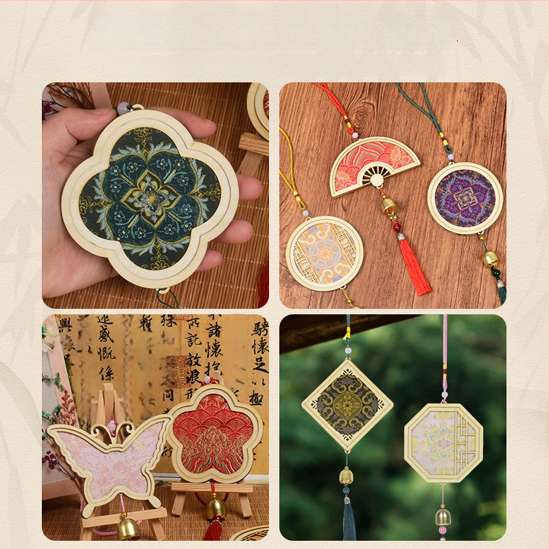 Mokoko medalis iš medžio — etninis, kinietiškas, naujo kinietiško stiliaus, senovinis stilius; Kodas 03