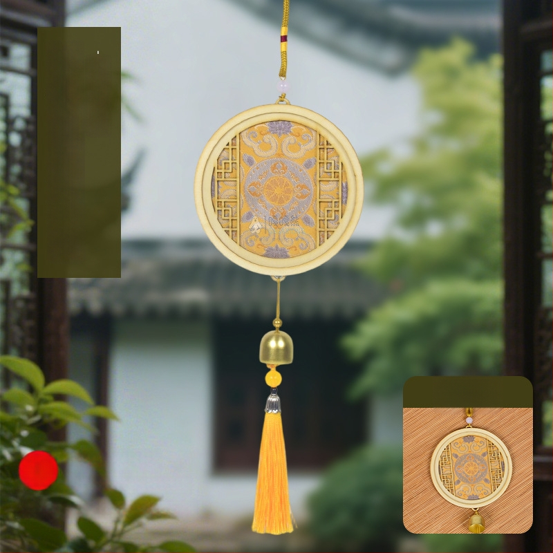 Mokoko medalis iš medžio — etninis, kinietiškas, naujo kinietiško stiliaus, senovinis stilius; Kodas 03