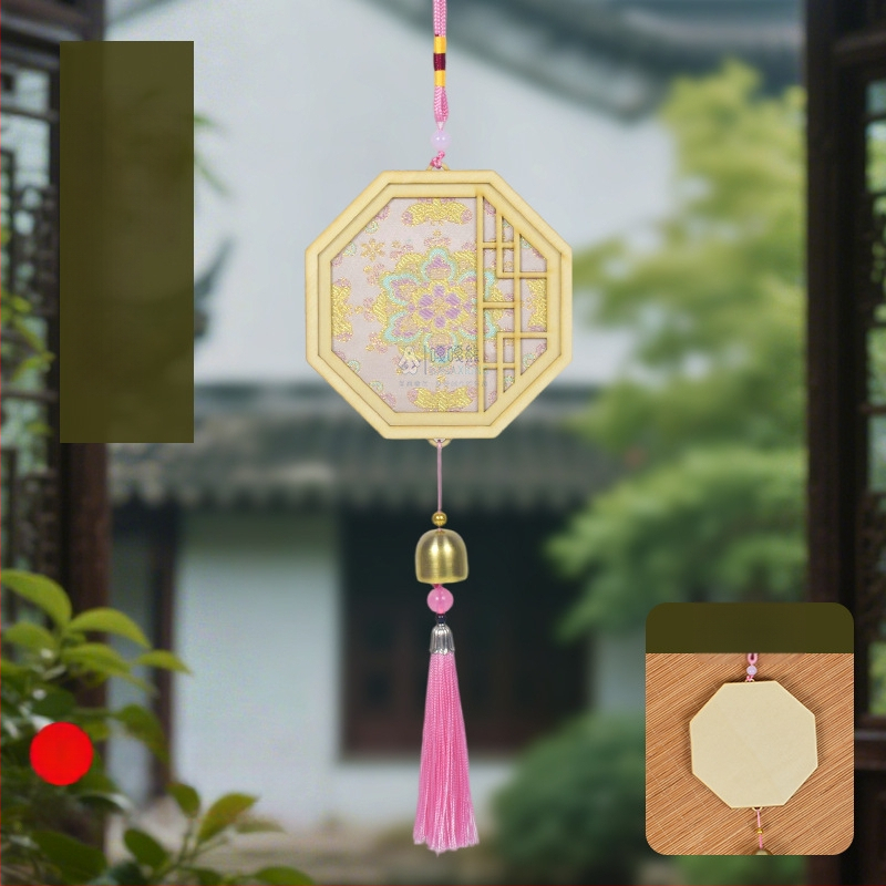 Mokoko medalis iš medžio — etninis, kinietiškas, naujo kinietiško stiliaus, senovinis stilius; Kodas 03