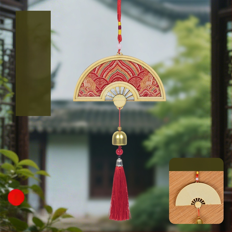 Mokoko medalis iš medžio — etninis, kinietiškas, naujo kinietiško stiliaus, senovinis stilius; Kodas 03