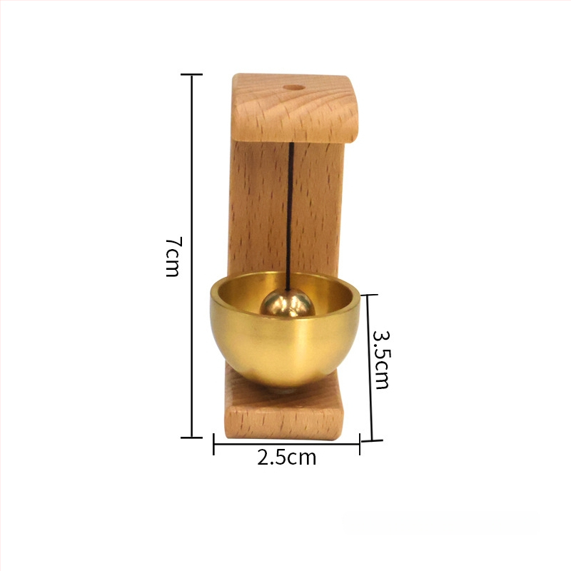Varš durvju zvans ar vēja zvanu un magnētisku misiņa piekari, japāņu roku darbs