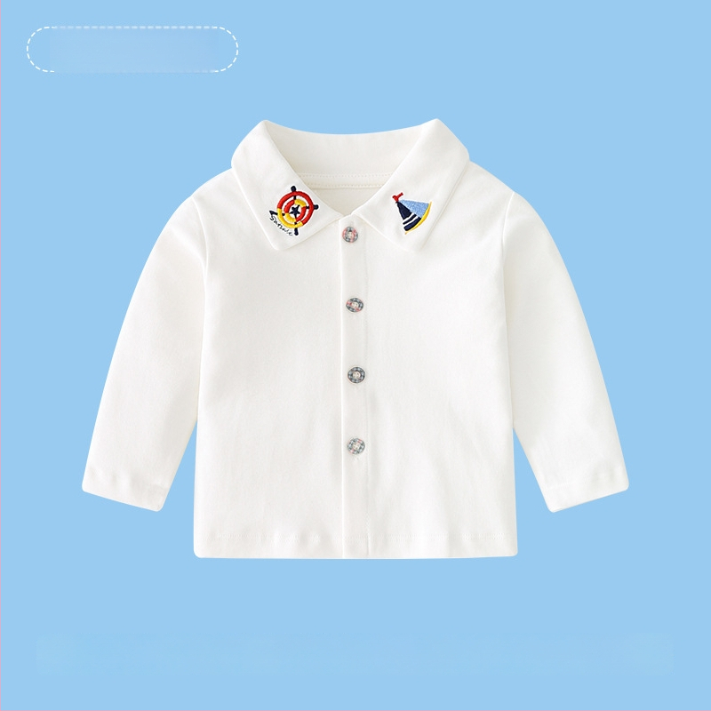 Vaikų megztas marškinėlis iš 100% medvilnės, unisex, ilgomis rankovėmis, A klasė, visiems metų laikams