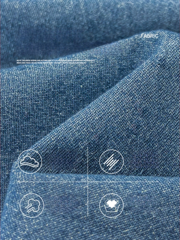 Vaikų džinsiniai marškiniai su ilgomis rankovėmis, Korėjietiško stiliaus, 100% medvilnė, tinkami pavasariui ir rudeniui