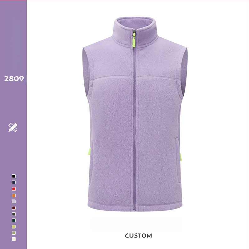 Meeste fliisvest – paks fleec, stand-up krae koos tõmblukuga, logotüübi trükk, tööriided