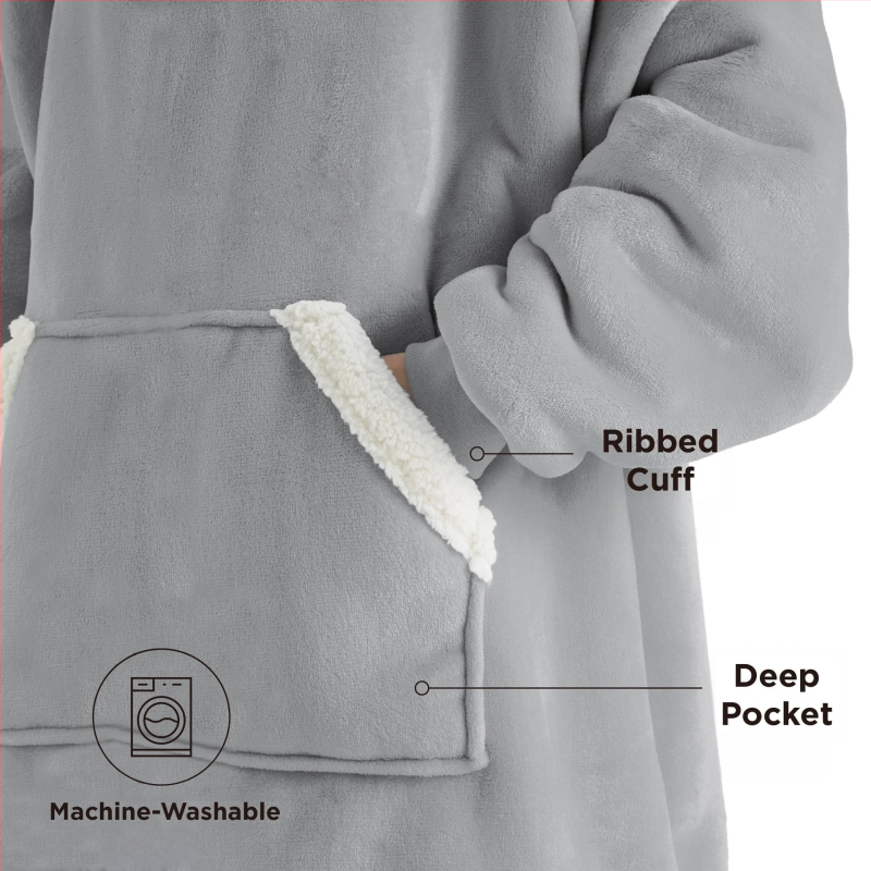 Kapuutsiga fleece-pidžaama polüestrist, ekstra paks, pikad varrukad, kodu ja väljas soojuse jaoks, paaridele