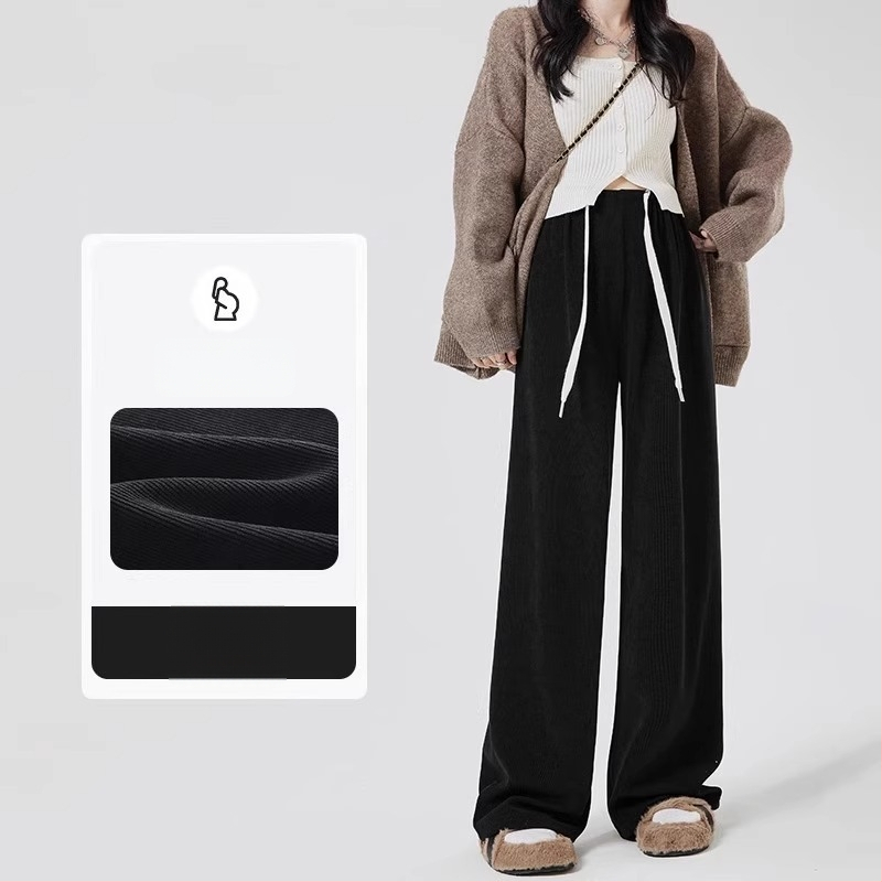 Rasedate laia jalgadega püksid, vaba lõige, 90–95% polüester, kevad–sügis/talv