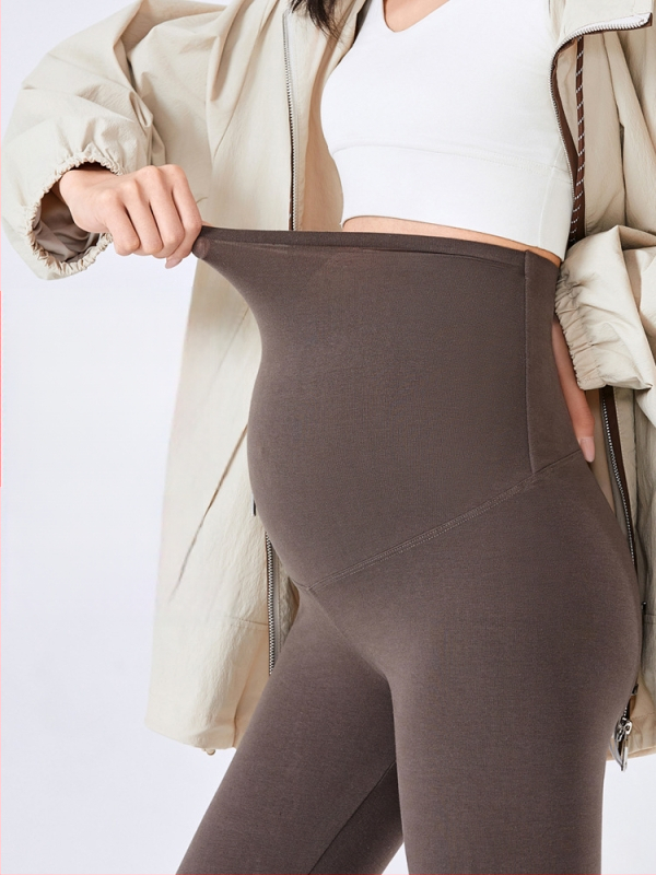 Rasedate jaoks tihedad püksid kõrge vööga ja kõhu toega – peamine kangas puuvill 80–90%, nailon, kitsas lõige, kõrge elastikkus, kevad-sügis 2025