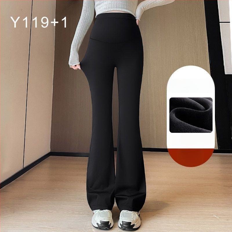 Rasedate slim džinsid fliisvooderiga, keskmise paksusega, kangas: õhu puuvillane, puuvill-poliester segu (<30%), hoiavad sooja