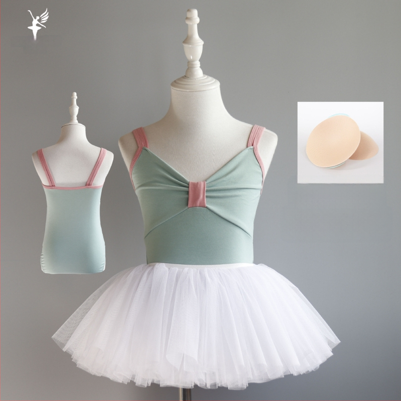 Vaikų šokių treniruočių kombinezonas – vasarinis, vientisas, 95% medvilnė, švelnus apdorojimas, princės stilius