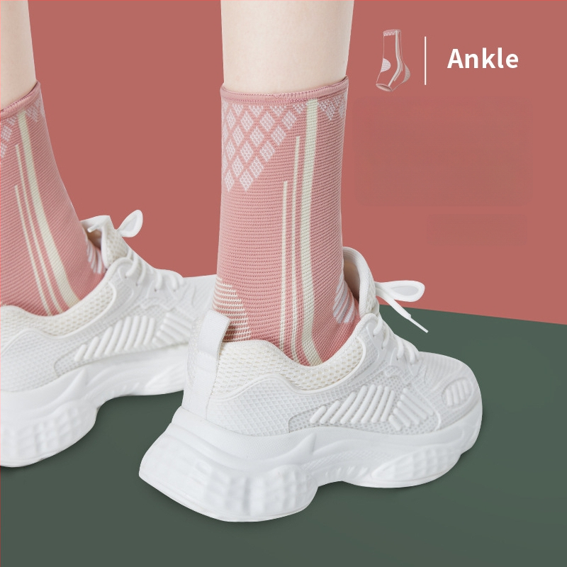 Suaugusiųjų kulkšnies apsaugos rankovė - Nailonas/Spandeksas/Elastinės pluoštai - Tinka krepšiniui