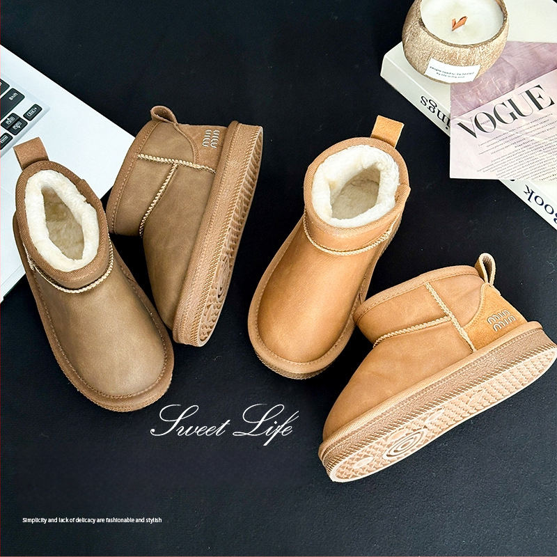 Laste lumejalanõud - unisex, plüüsvoodriga, paks isoleerimine, pehme tald, vanuses 4-16 aastat