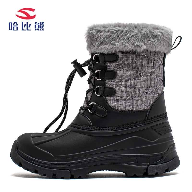 Habixiong talvesaapad – plüüsvooder, soe isolatsioon, ümmargune varvas, kulumiskindel kummijalad; unisex talvised väli töösaapad