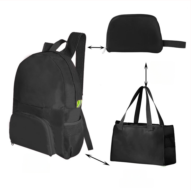 Volditav seljakott välispordiks – unisex, PVC, maht alla 20 l, vaba aja reisimiseks, kaheotstarbeline kasutus