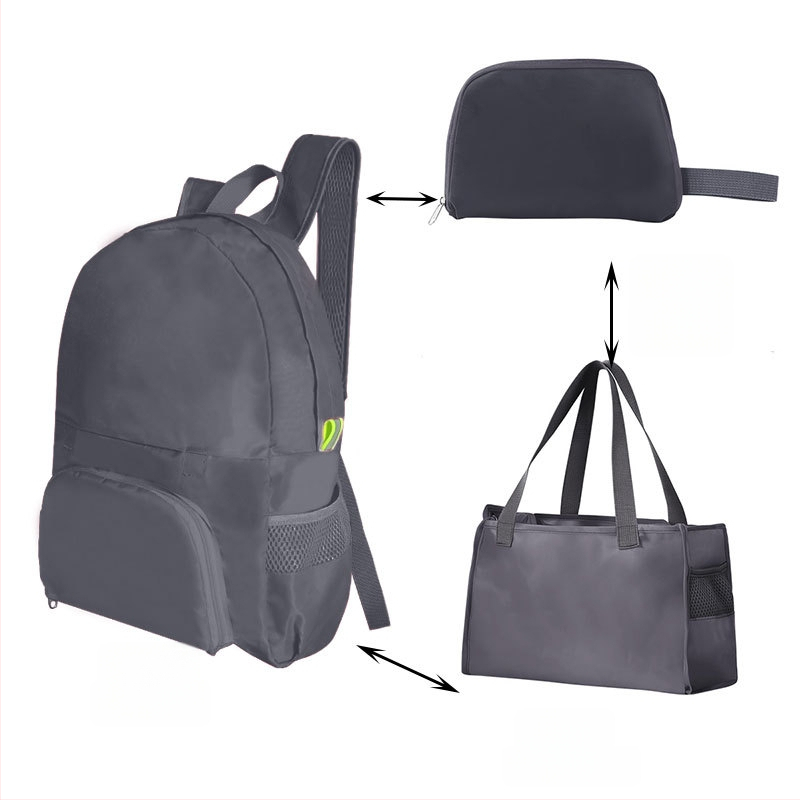 Volditav seljakott välispordiks – unisex, PVC, maht alla 20 l, vaba aja reisimiseks, kaheotstarbeline kasutus