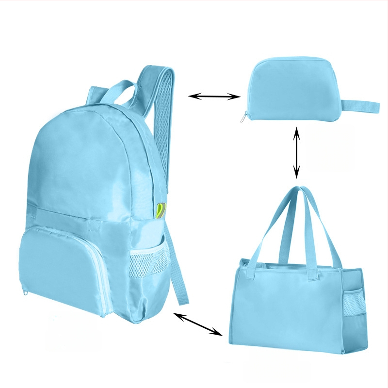 Volditav seljakott välispordiks – unisex, PVC, maht alla 20 l, vaba aja reisimiseks, kaheotstarbeline kasutus